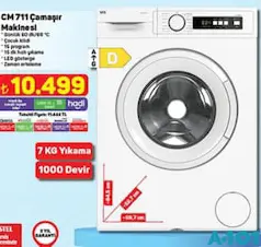 SEG CM 711 ÇAMAŞIR MAKİNESİ SEG CM 711 ÇAMAŞIR MAKİNESİ
